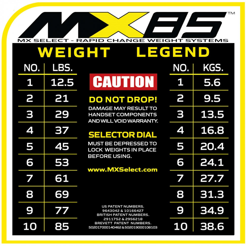 Гантели регулируемые First Degree Fitness MX Select MX85 вес 5.6 - 38.6 кг со стойкой