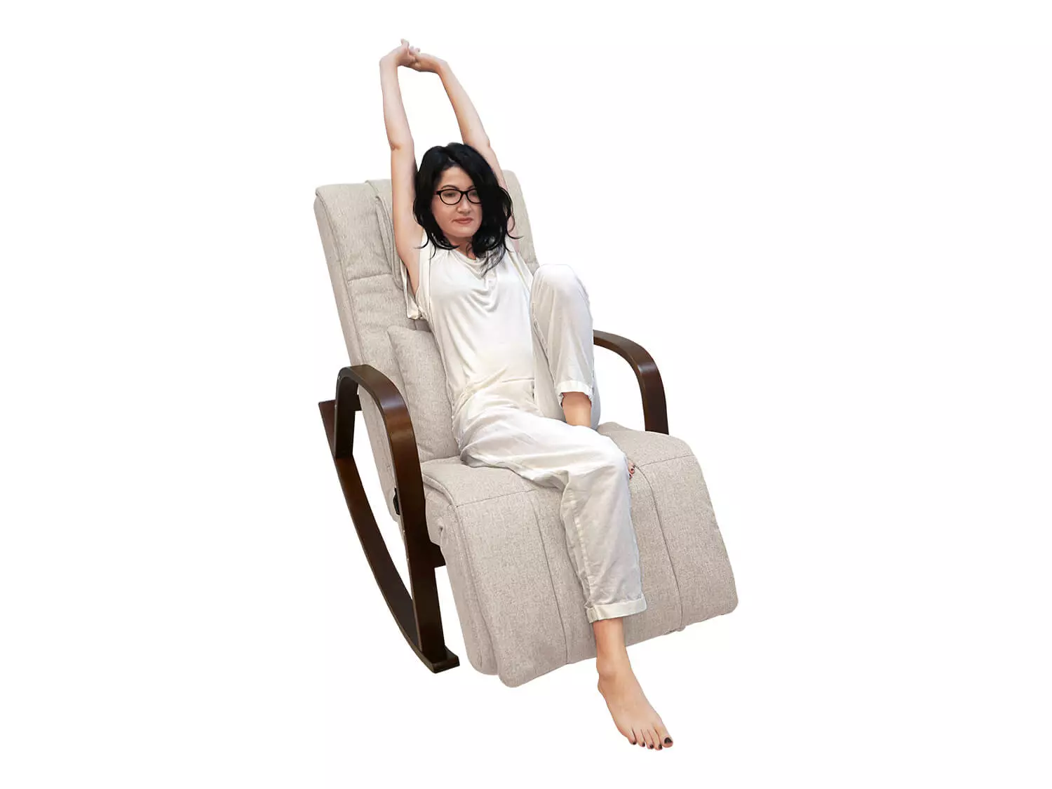 Массажное кресло качалка FUJIMO Time2Chill Ivory (Tailor 2)