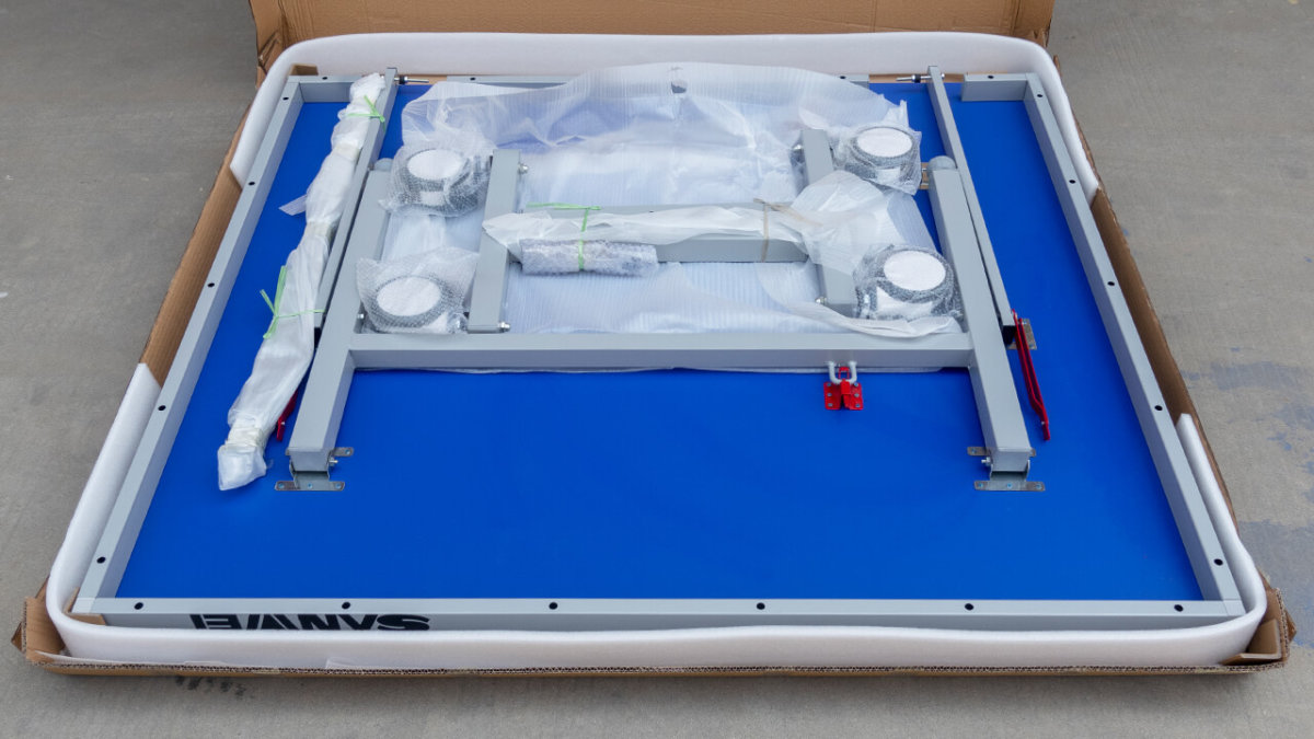 Теннисный стол Sanwei TA-10 QOMOLANGMA ITTF 25 мм синий
