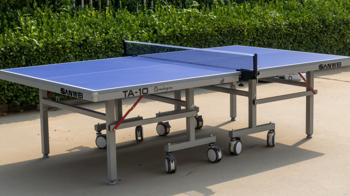 Теннисный стол Sanwei TA-10 QOMOLANGMA ITTF 25 мм синий