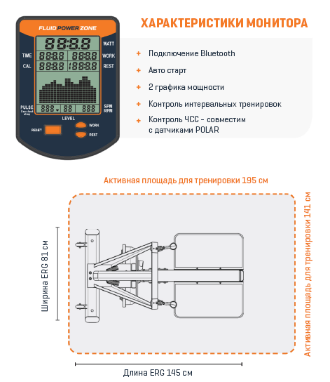 Лыжный тренажер First Degree Fitness FluidPowerERG Grey