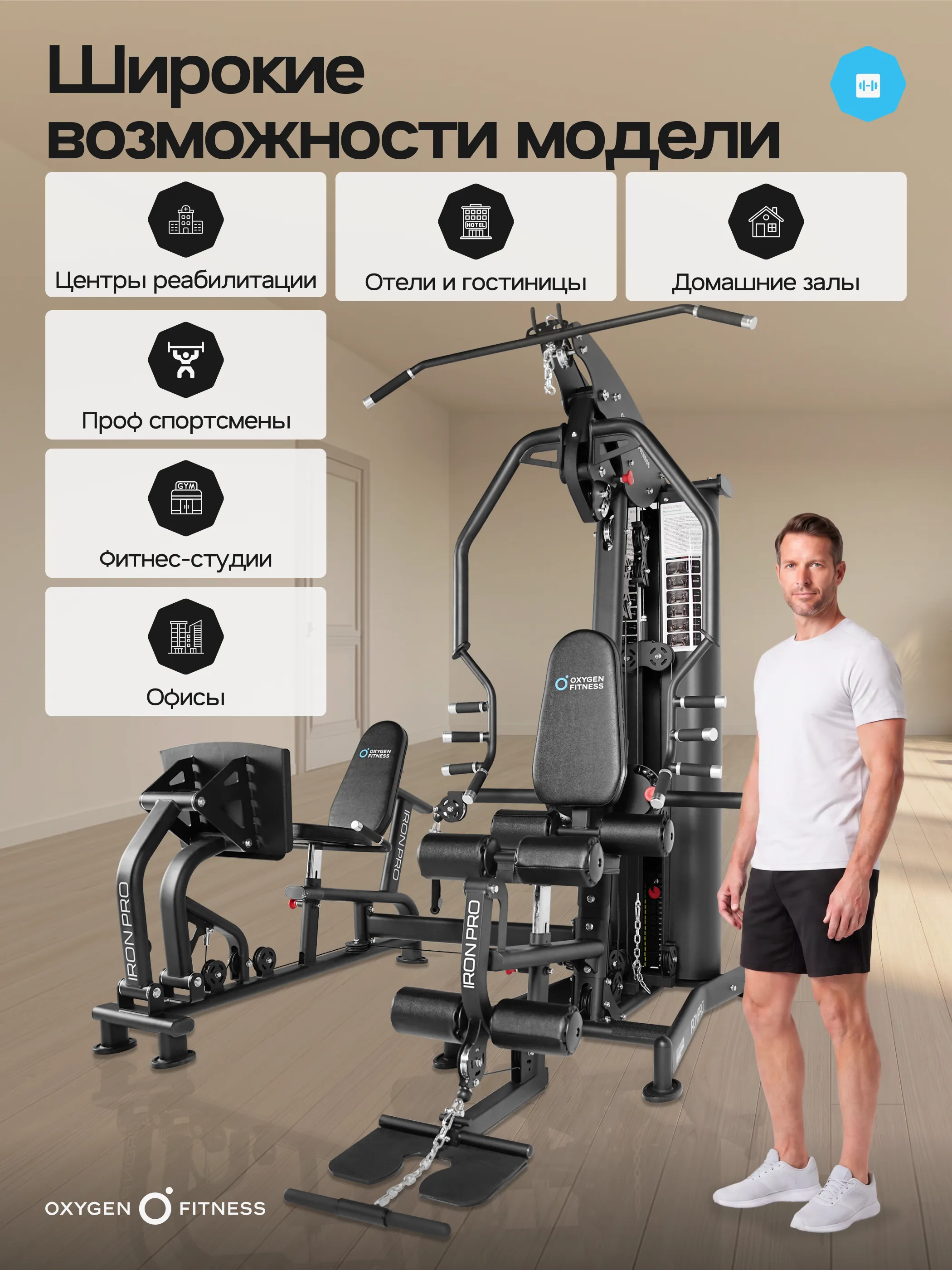 Силовой комплекс OXYGEN FITNESS IRON PRO