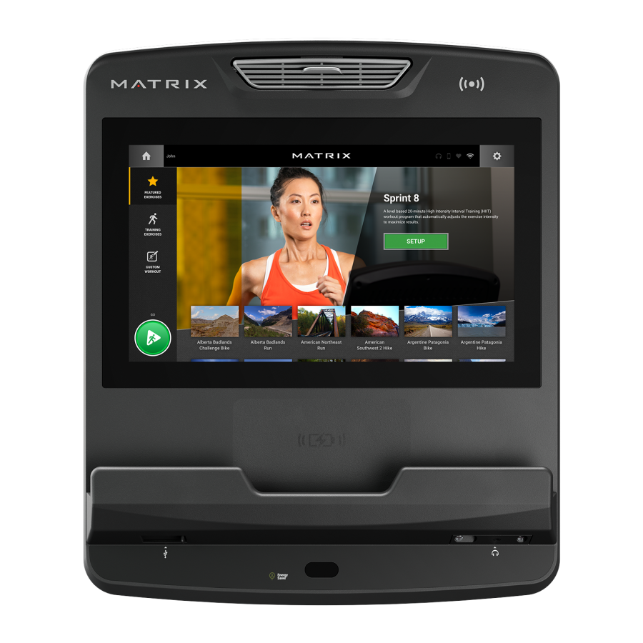 Беговая дорожка MATRIX Performance Plus с консолью Touch Base