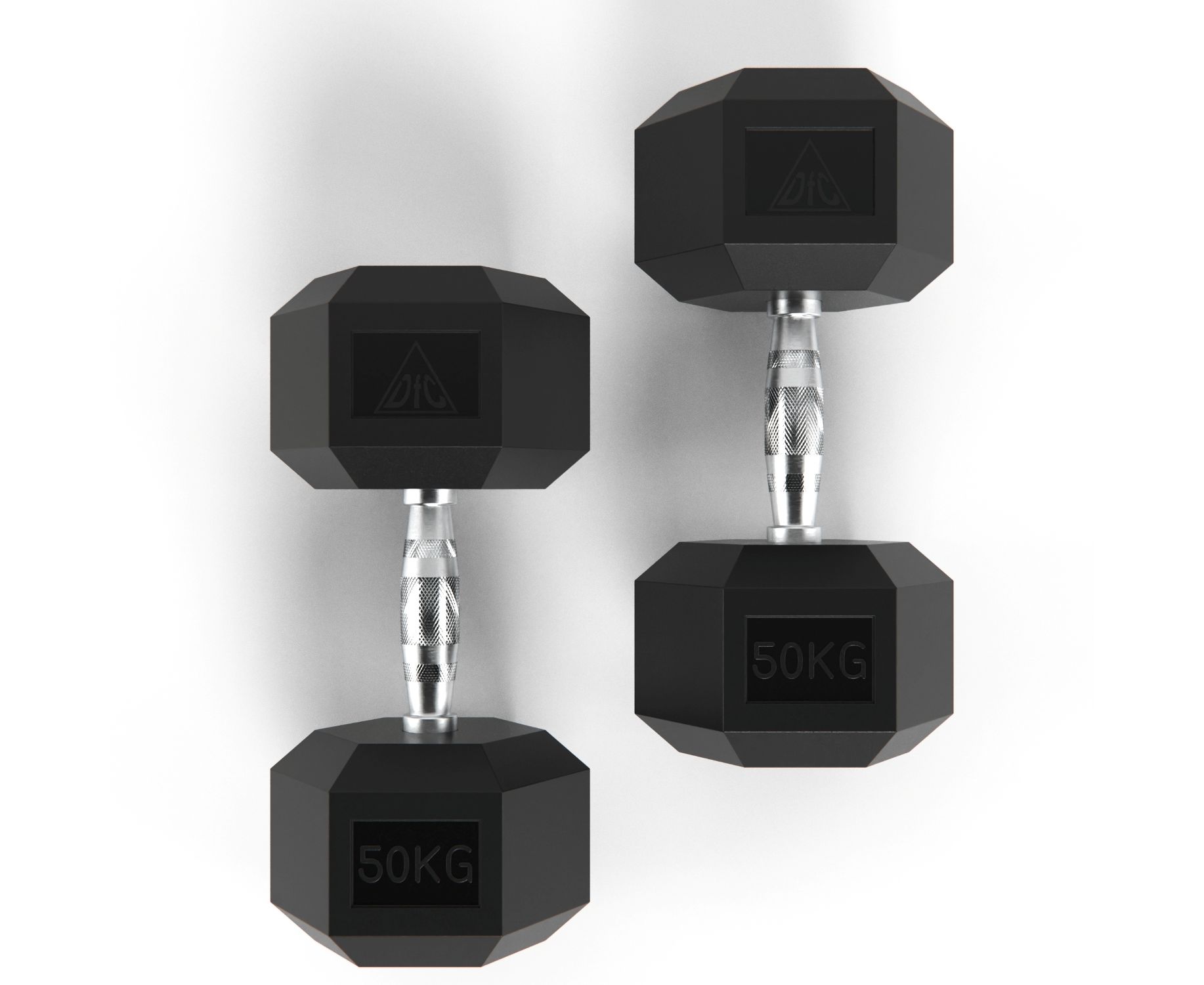 Гантели DFC DB001-50 Гексагональные, 2 шт. по 50 кг