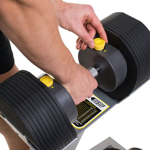 Гантели наборные First Degree Fitness MX Select MX55, вес 4.5-24.9 кг со стойкой