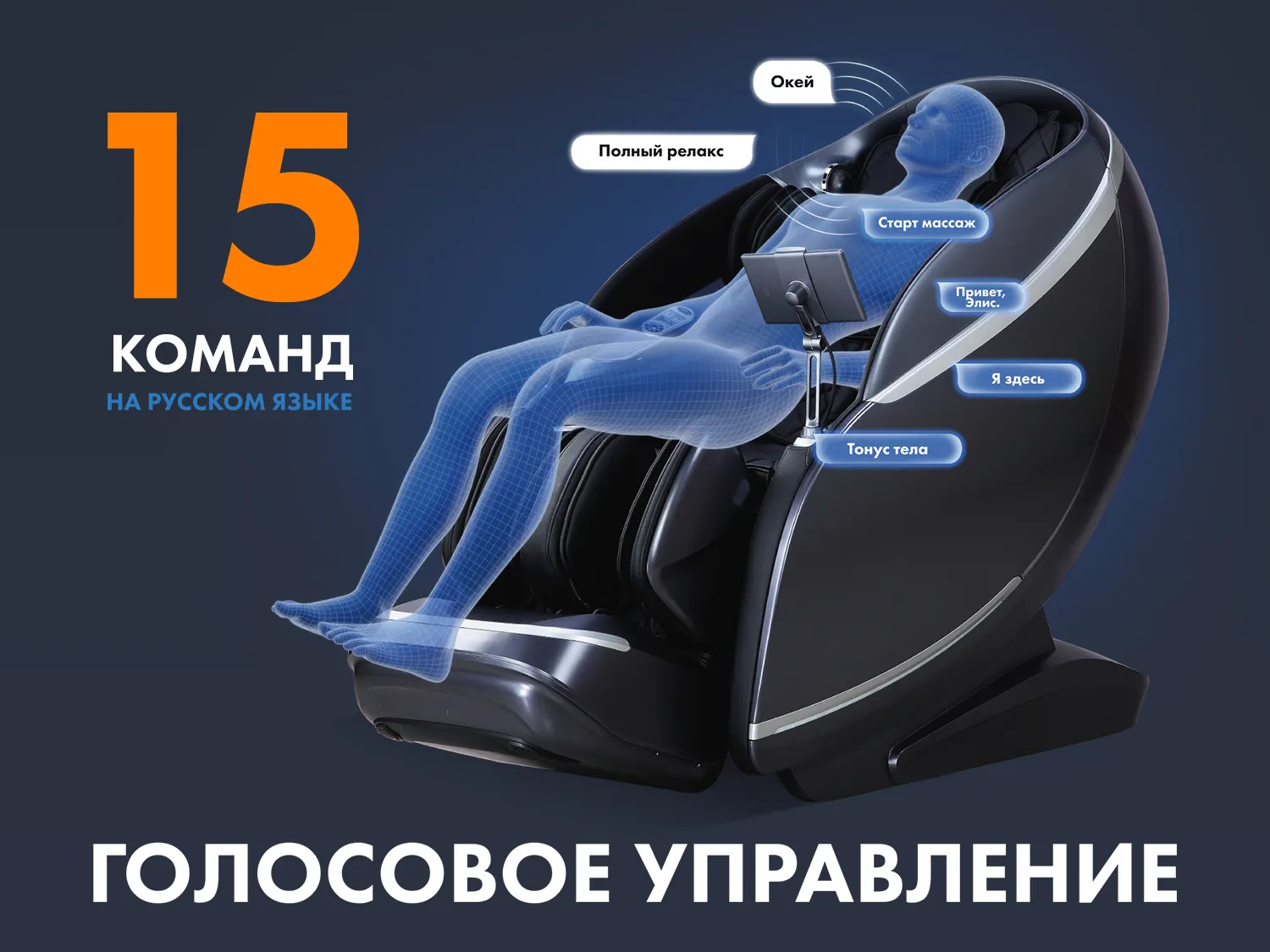 Массажное кресло FUJIMO GURU F700 Серый