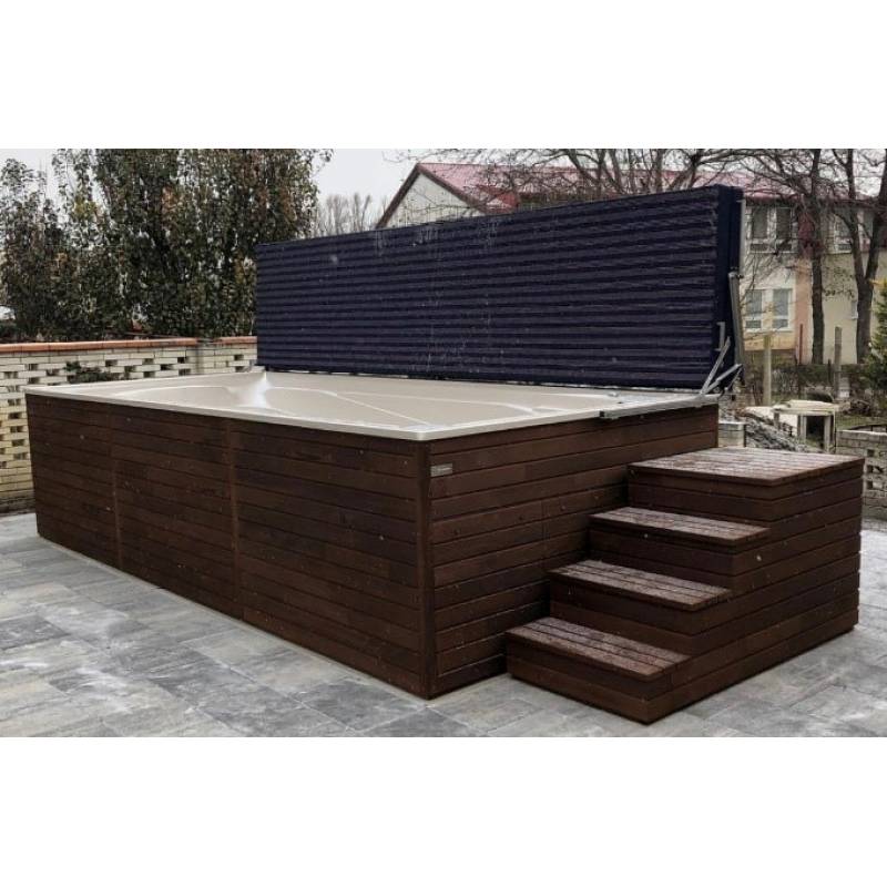 СПА бассейн USSPA Swim Spa М Gypsum termowood