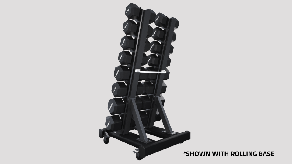 Инновационная стойка для гантелей FITRACK с колесной базой