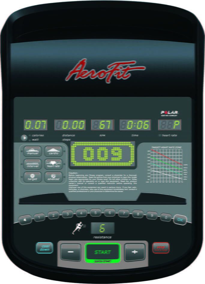 Эллиптический тренажер AeroFit X4-E LED