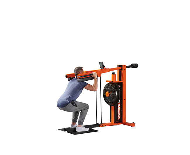 Тренажер для приседаний и жимов (сквот) First Degree Fitness FluidPowerPRESS Orange