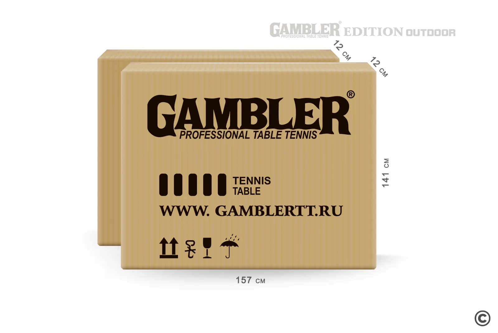 Теннисный стол Gambler Edition Всепогодный 6 Синий