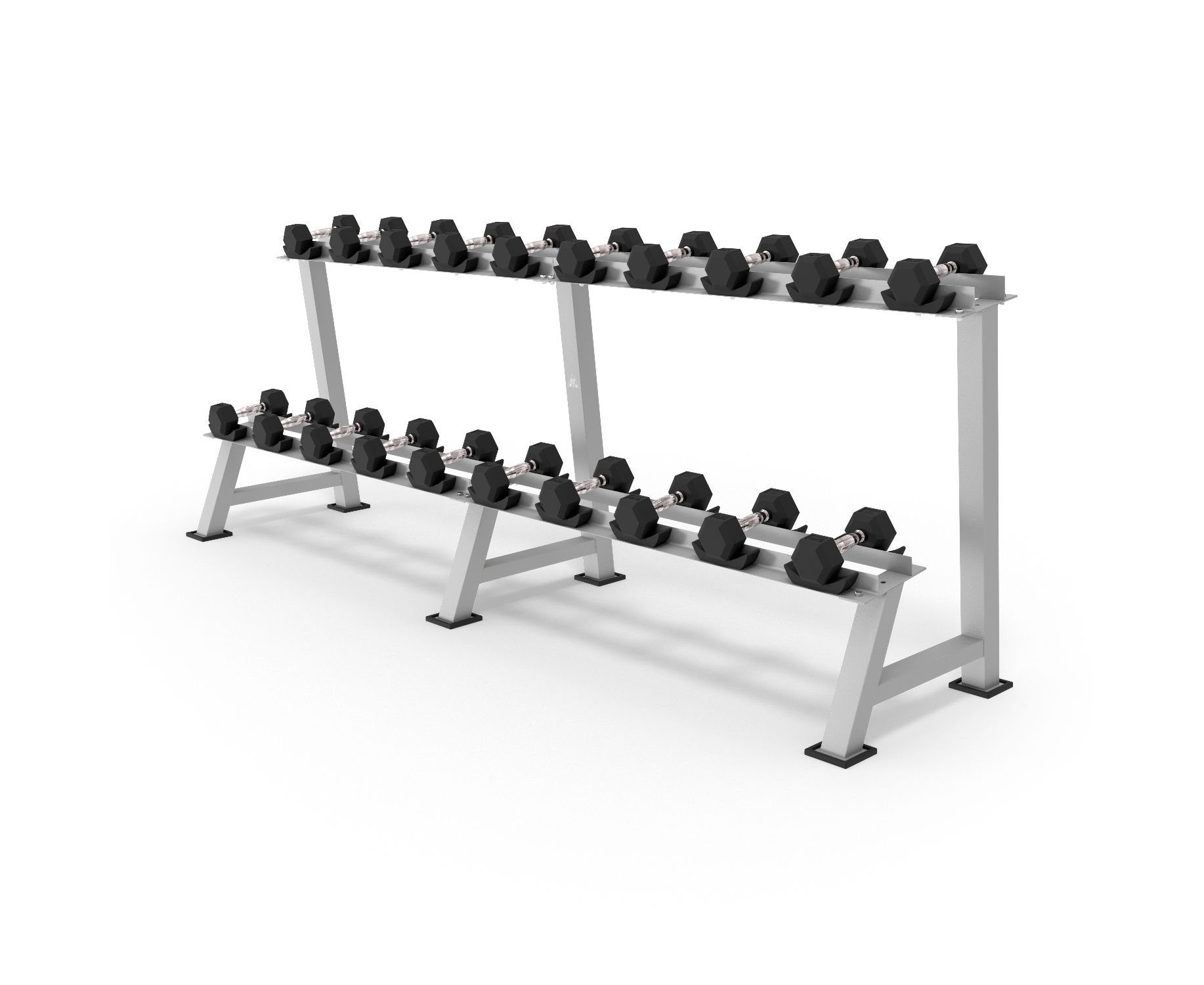 Стойка для хранения проф.гантелей DFC POWERGYM RA778 12,5-50кг, 10 пар (два короба)