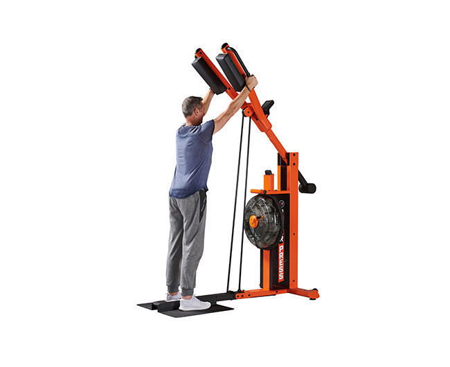 Тренажер для приседаний и жимов (сквот) First Degree Fitness FluidPowerPRESS Orange