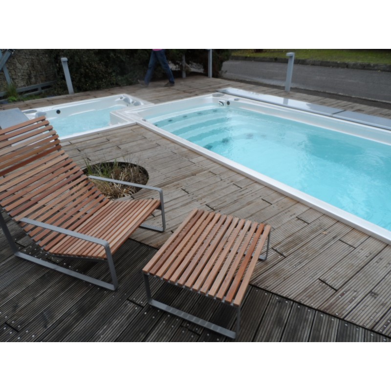 СПА бассейн USSPA Swim Spa М Gypsum termowood