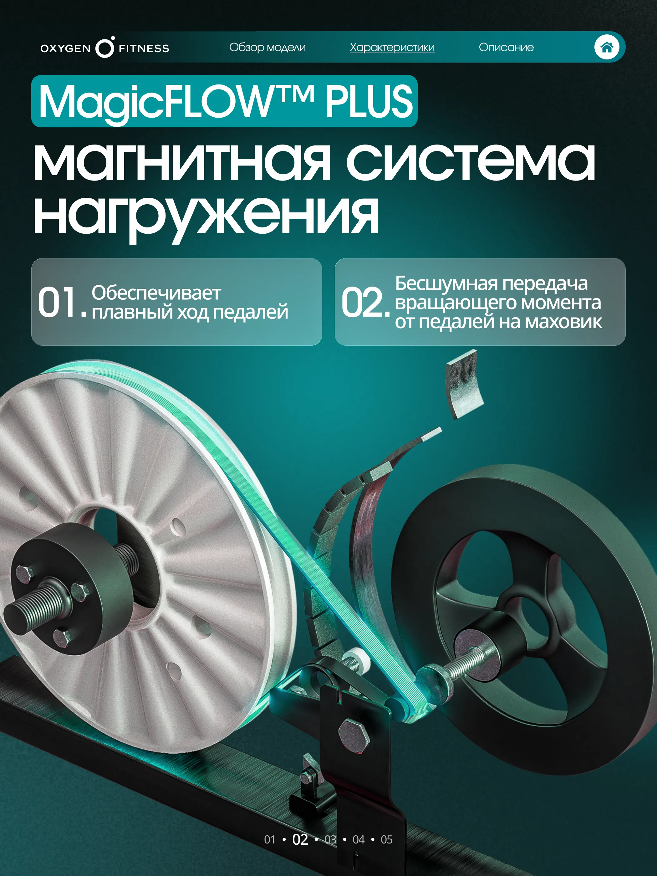Эллиптический тренажер OXYGEN FITNESS GALENA FLD