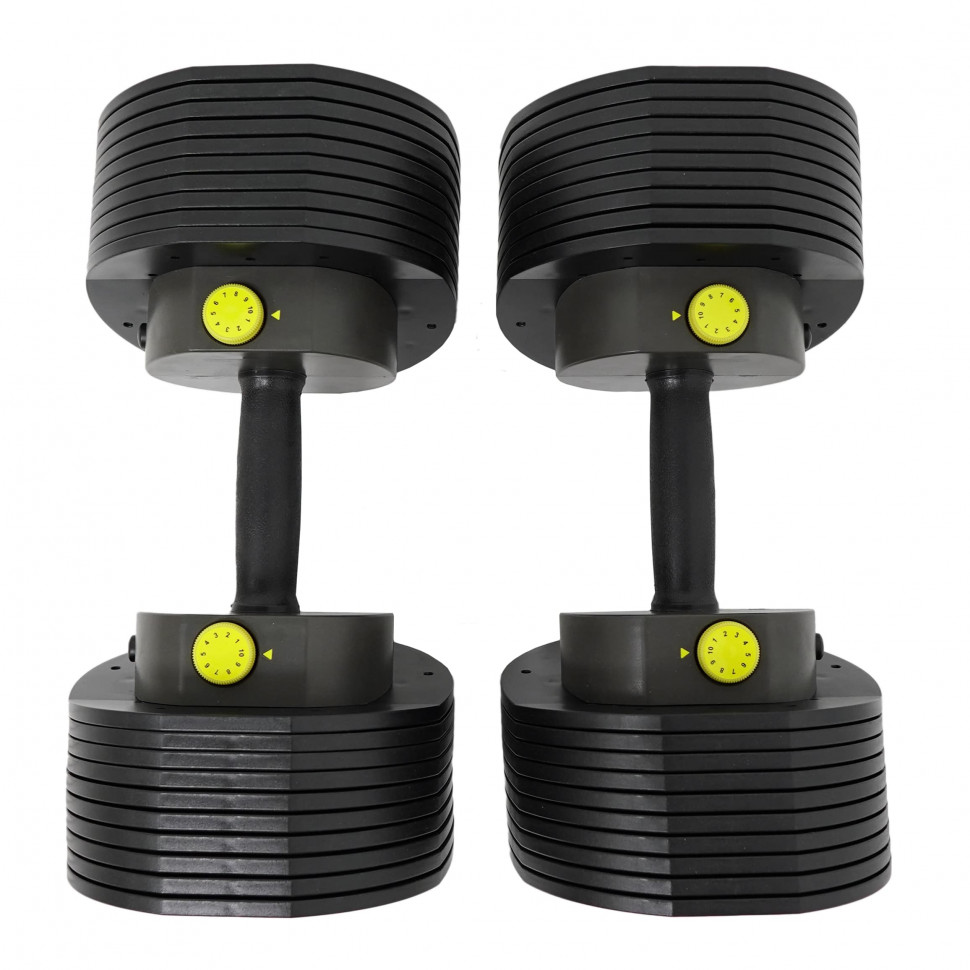 Гантели наборные First Degree Fitness MX Select MX-55, вес 4.5-24.9 кг, 2 шт без стойки