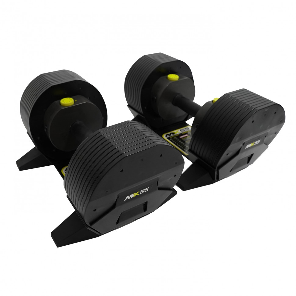 Гантели наборные First Degree Fitness MX Select MX-55, вес 4.5-24.9 кг, 2 шт без стойки