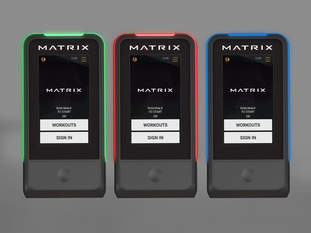 Гребной тренажер MATRIX с целевой консолью RXP