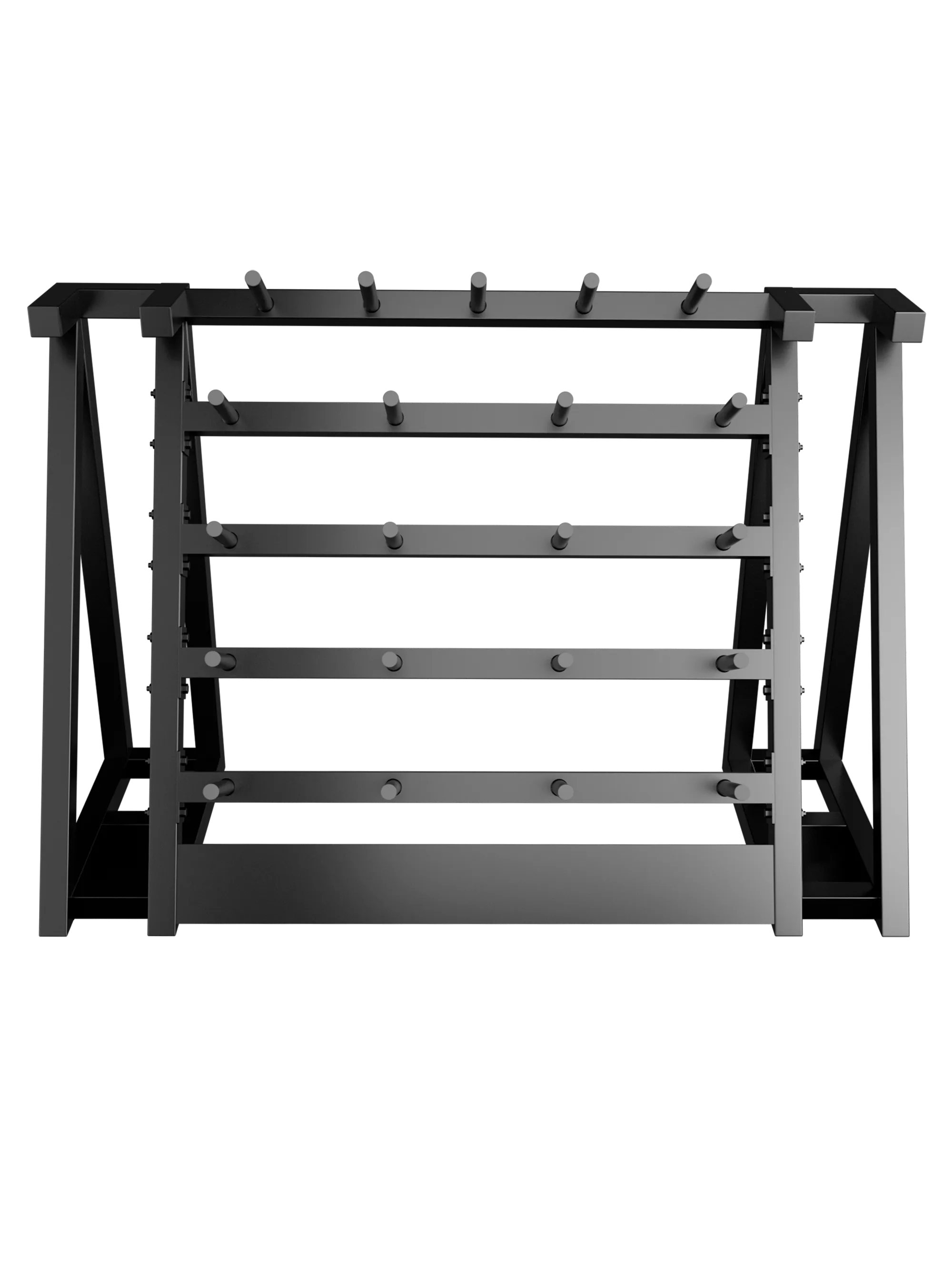Стойка для хранения штанг для аэробики (бодипампов) BRONZE GYM 190х55х128,на 20 шт.