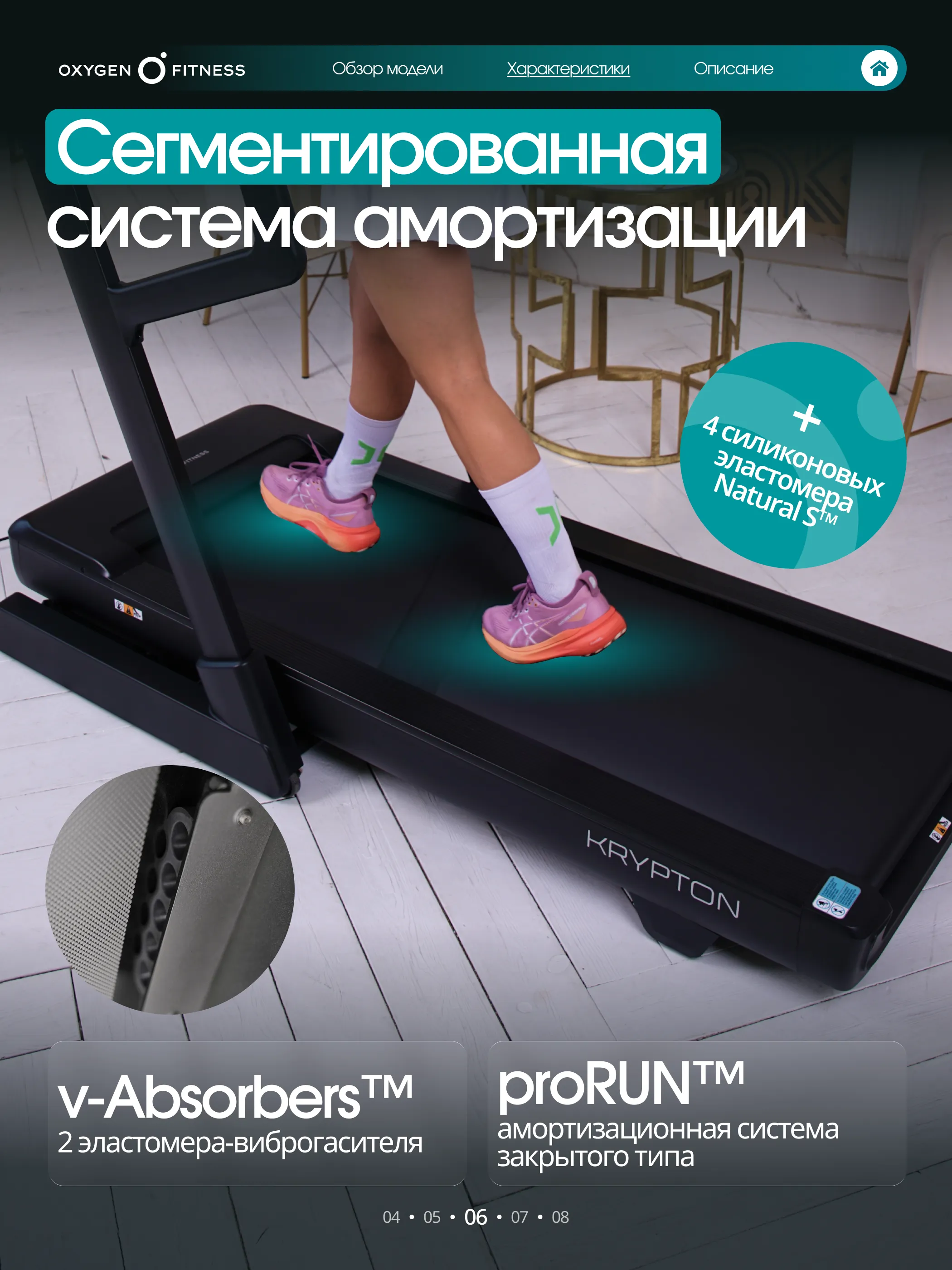 Беговая дорожка OXYGEN FITNESS KRYPTON