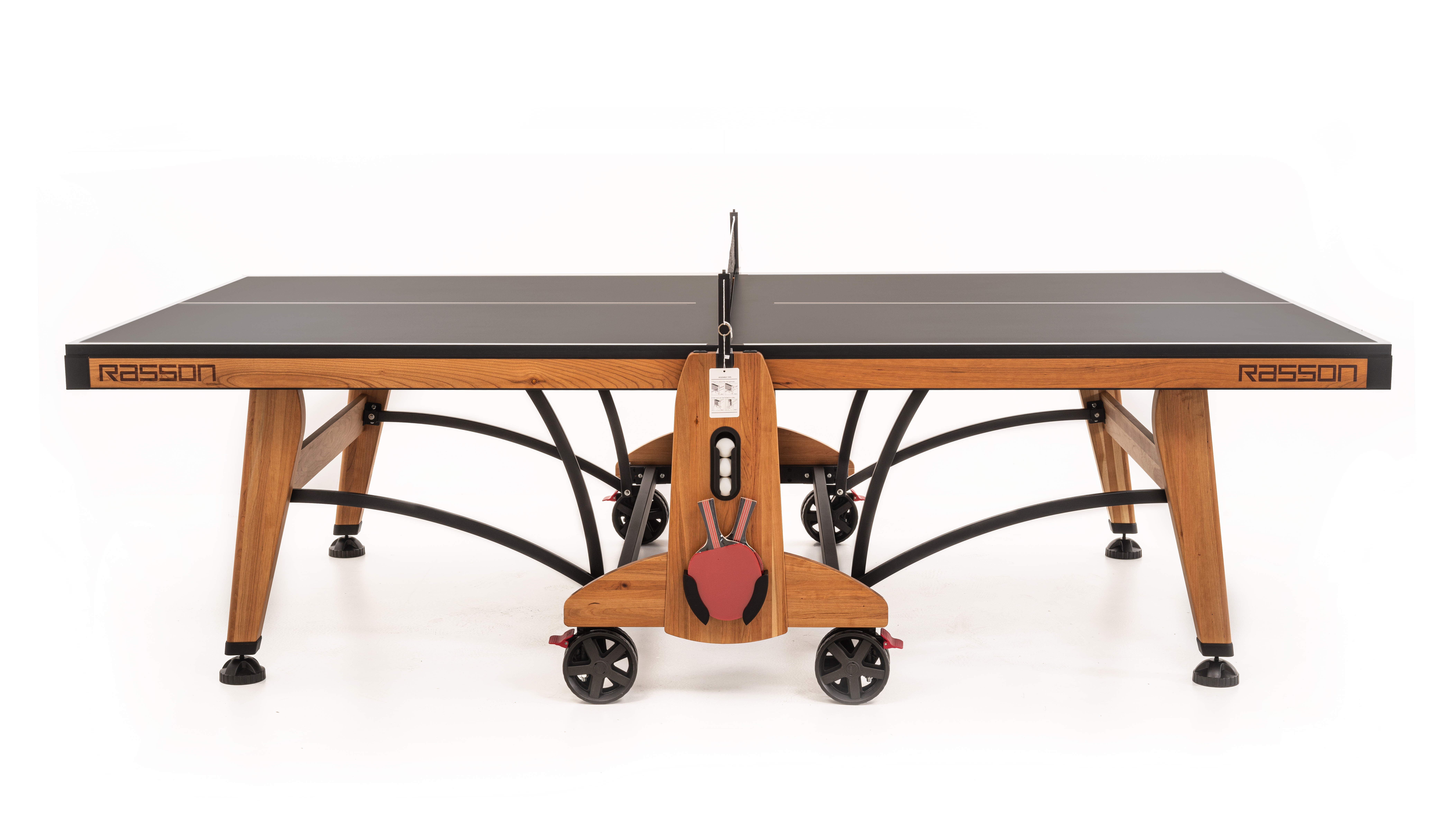 Теннисный стол "RASSON PREMIUM T03 Indoor" (274 х 152,5 х 76 см, натуральная вишня) с сеткой