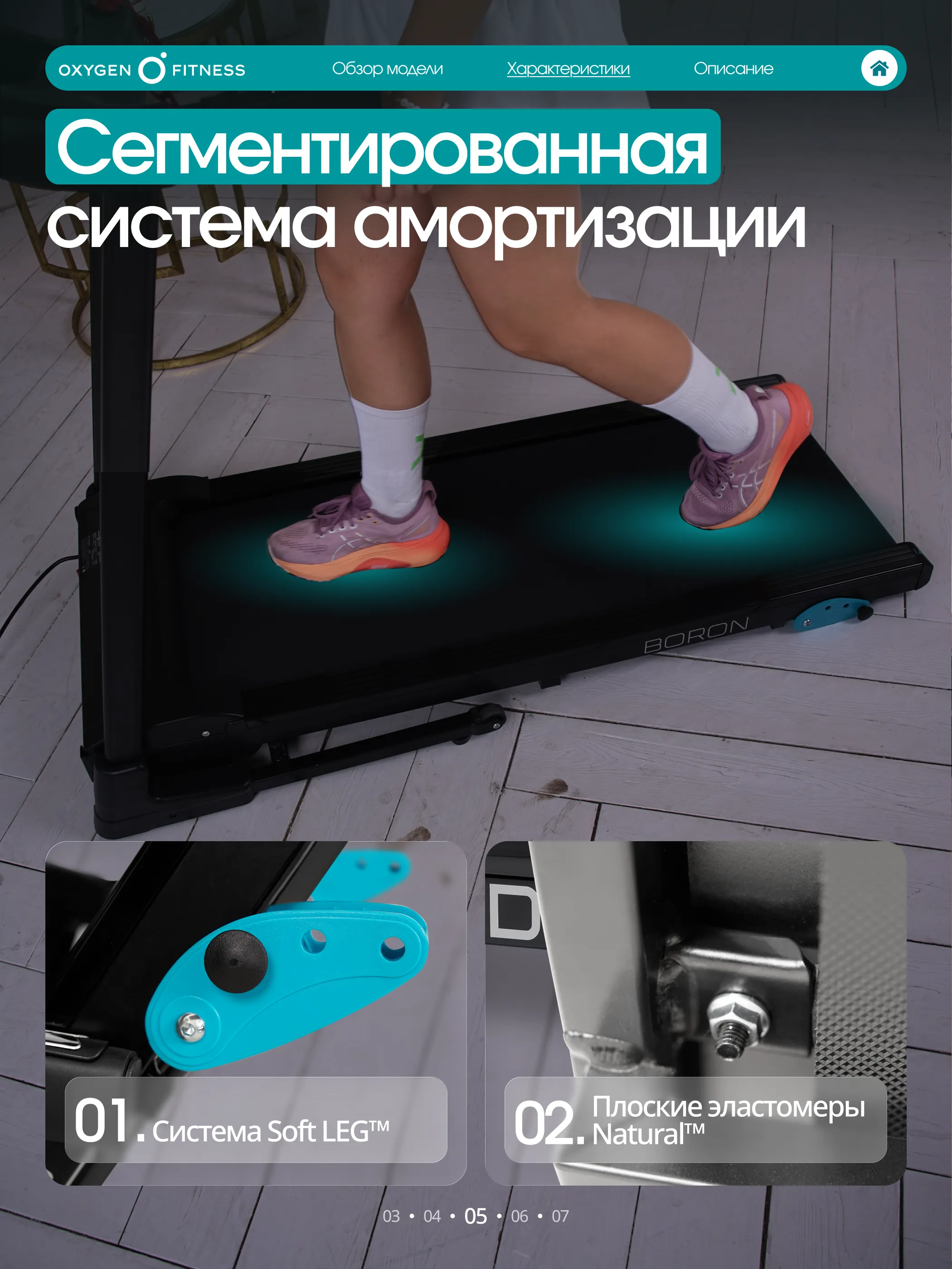Беговая дорожка OXYGEN FITNESS BORON