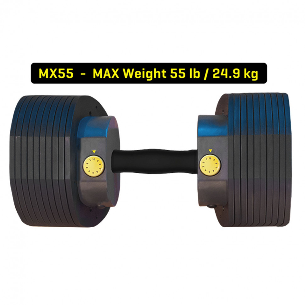 Гантели наборные First Degree Fitness MX Select MX-55, вес 4.5-24.9 кг, 2 шт без стойки