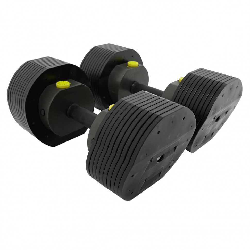Гантели наборные First Degree Fitness MX Select MX-55, вес 4.5-24.9 кг, 2 шт без стойки