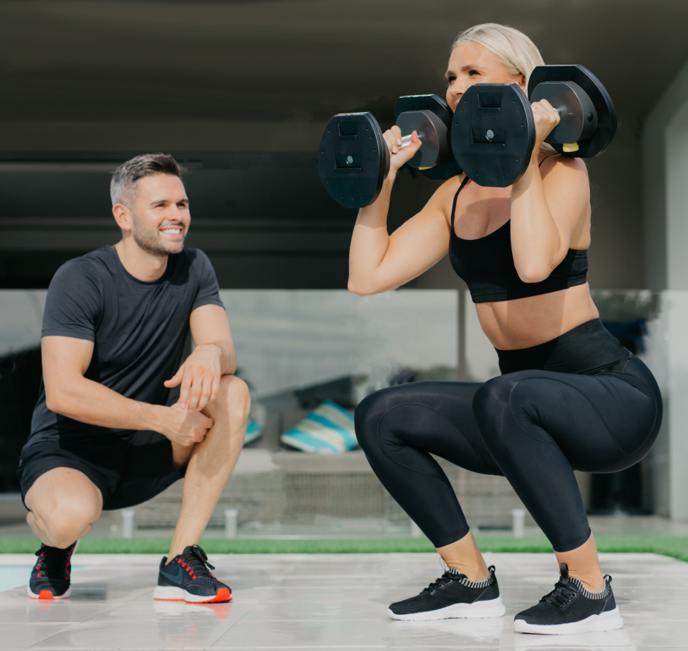 Гантели регулируемые First Degree Fitness MX Select MX85 вес 5.6 - 38.6 кг со стойкой