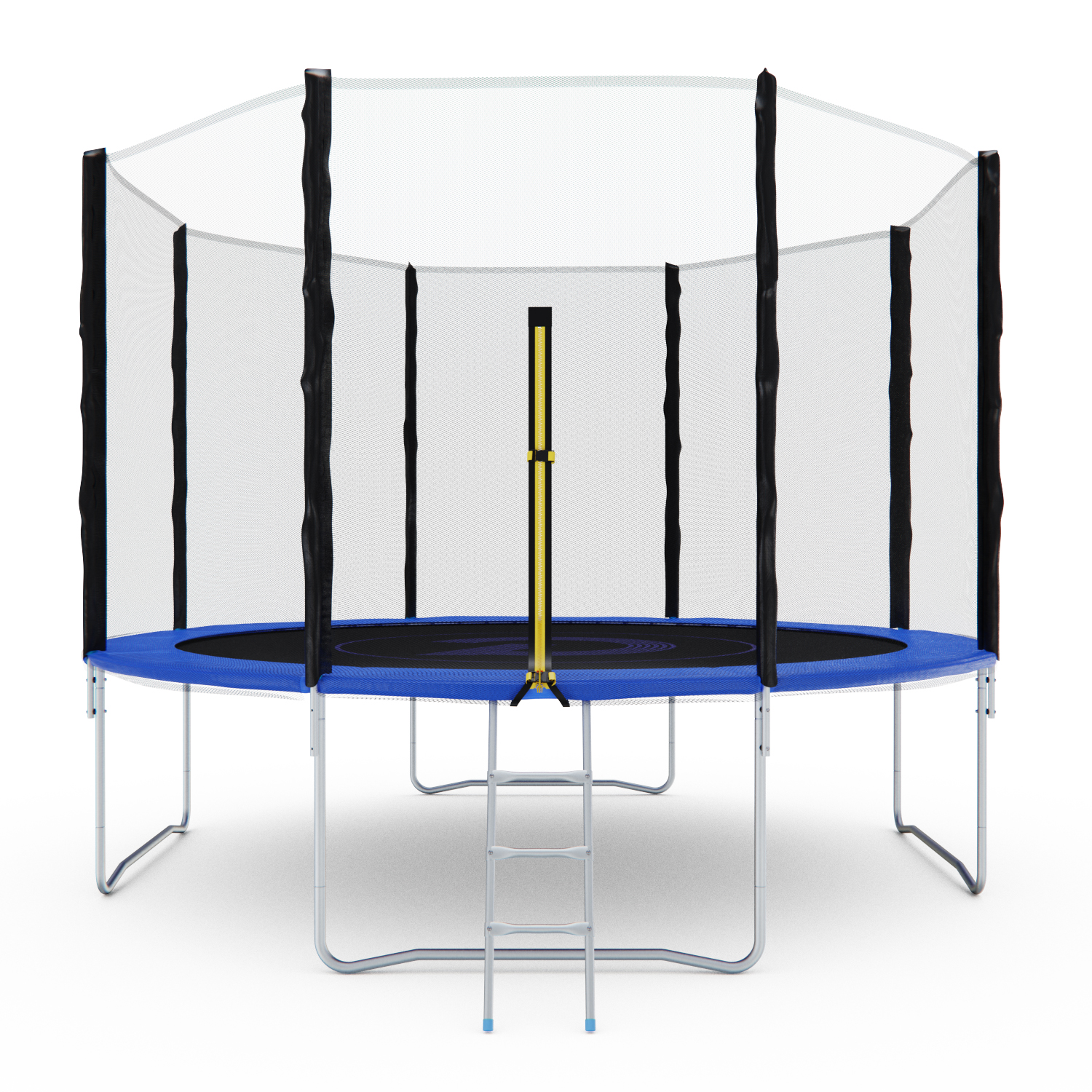 Батут с сеткой DFC PELPO 12ft с лестницей, BLUE