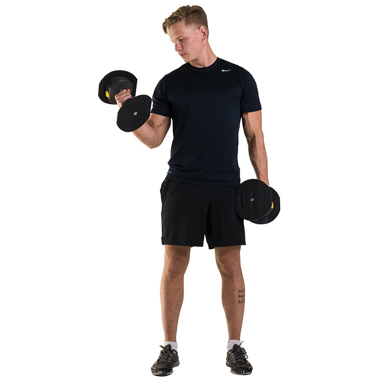 Гантели наборные First Degree Fitness MX Select MX-55, вес 4.5-24.9 кг, 2 шт без стойки