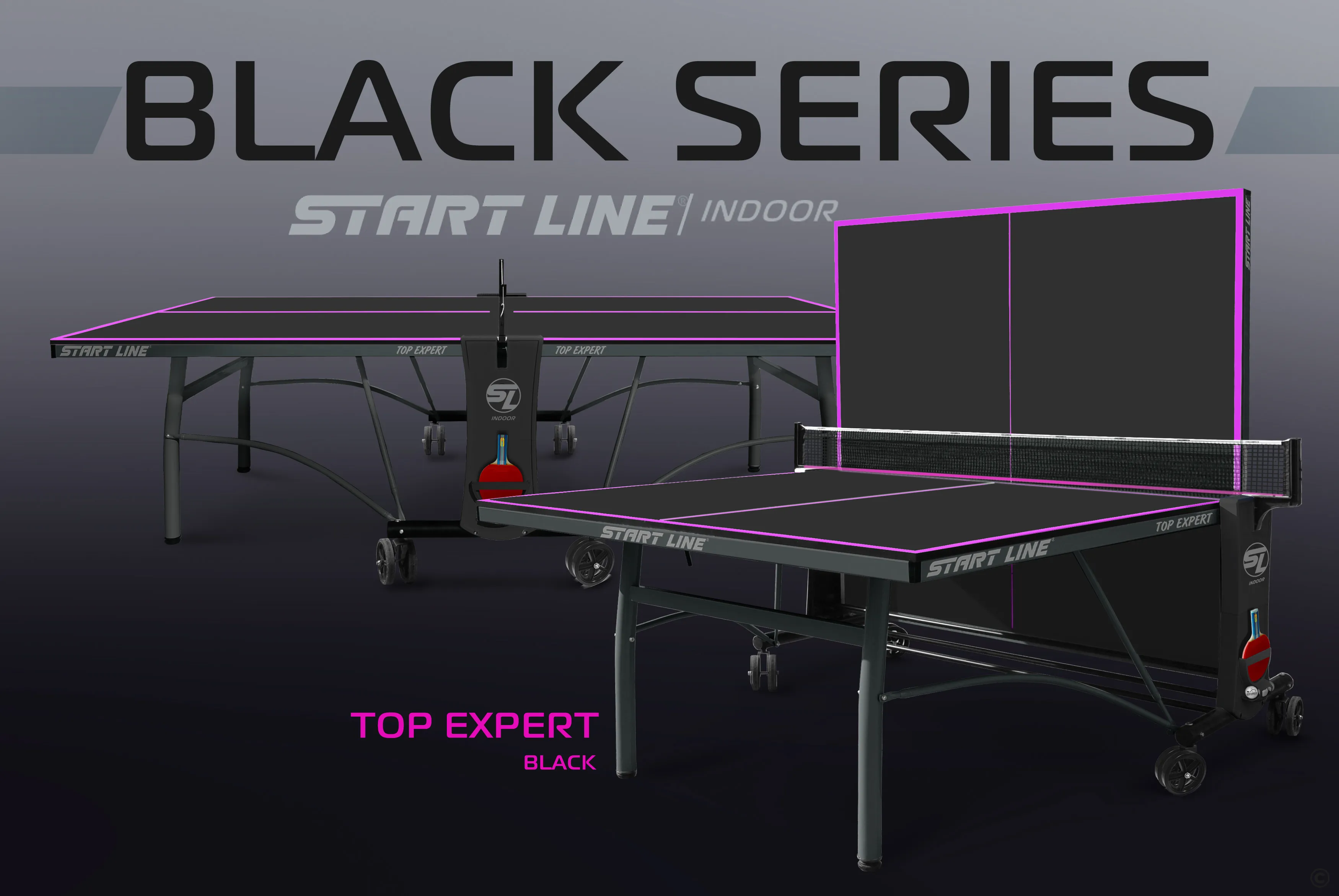 Стол теннисный Top Expert Black