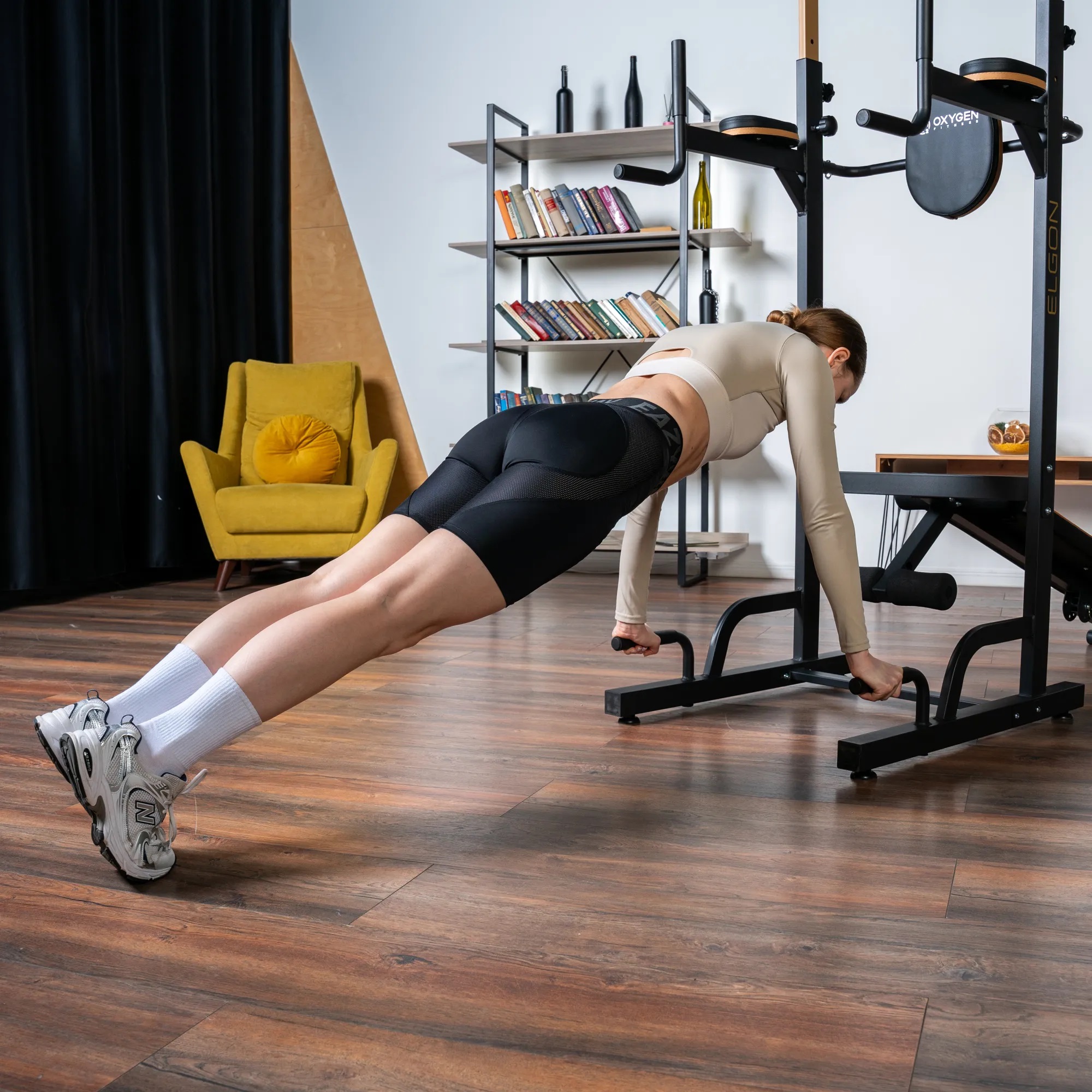 Турник 3 в 1 со скамьей OXYGEN FITNESS ELGON