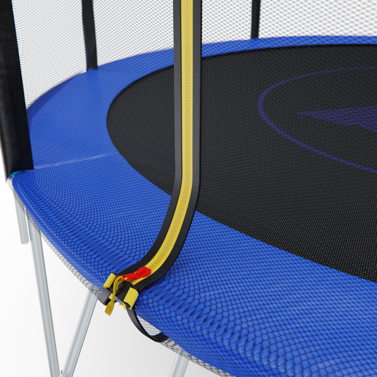 Батут с сеткой DFC PELPO 12ft с лестницей, BLUE