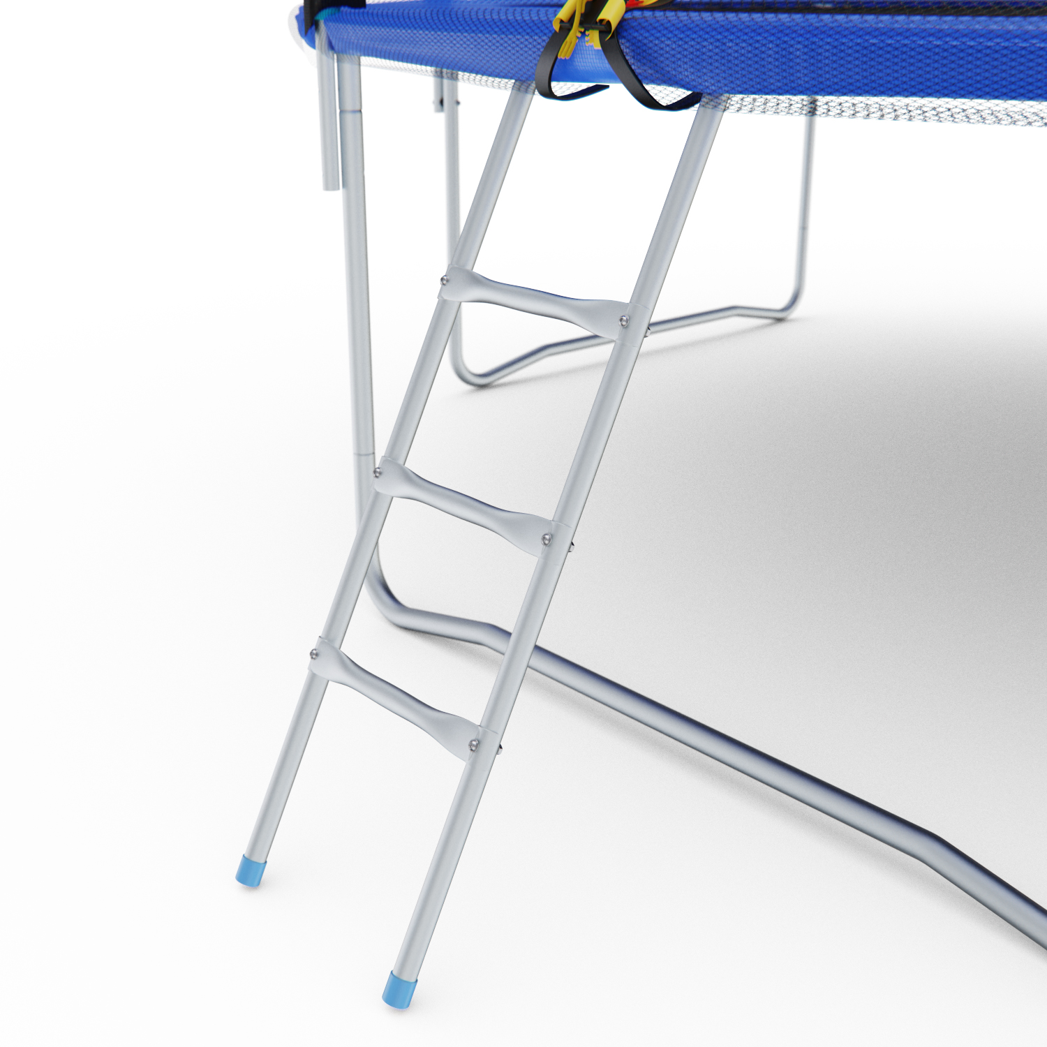 Батут с сеткой DFC PELPO 12ft с лестницей, BLUE