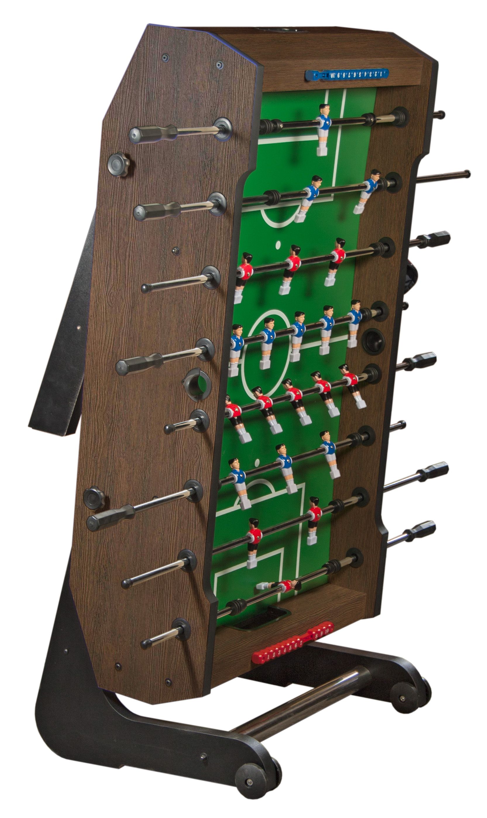Игровой стол - футбол складной "Maccabi" (140x75x89, венге)