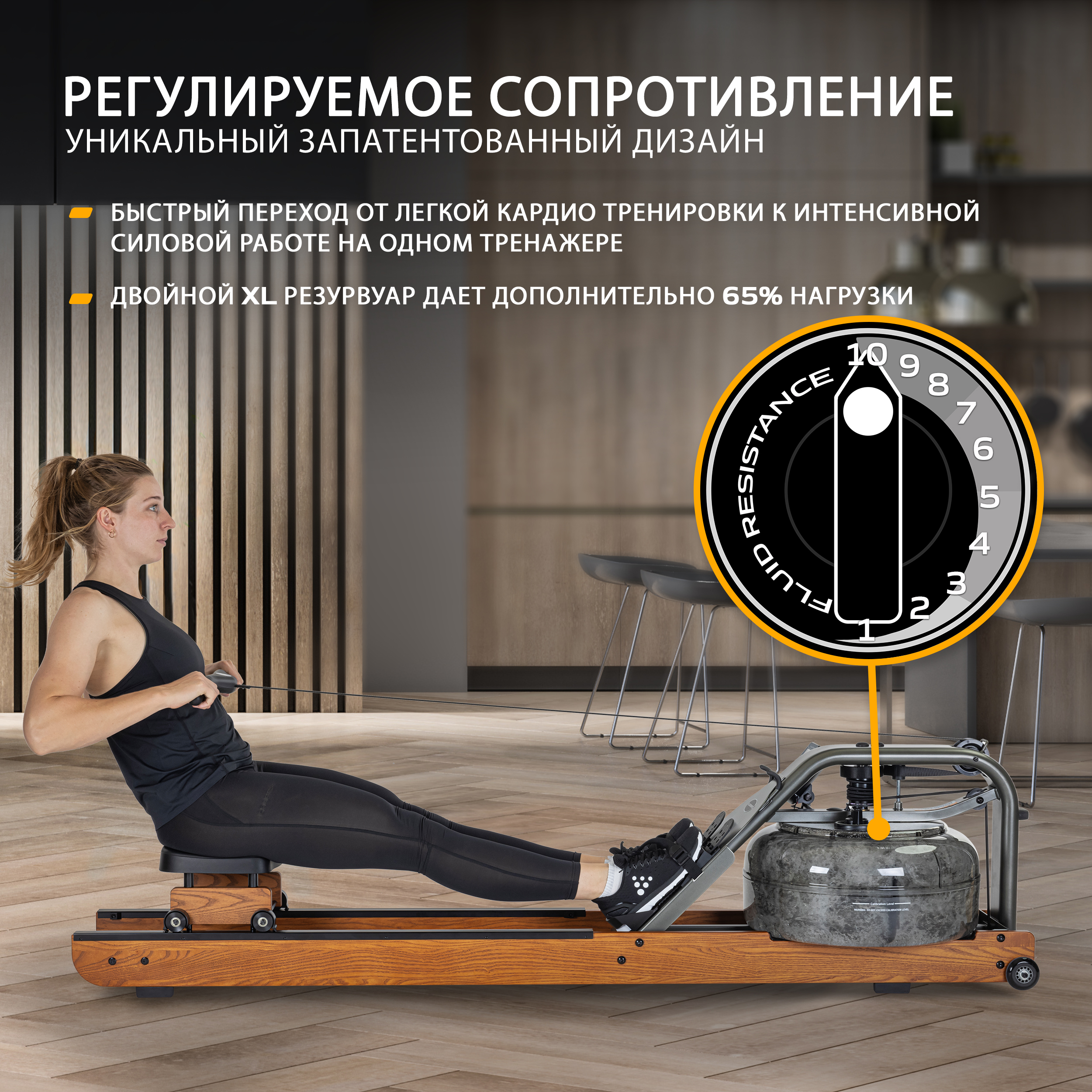 Гребной тренажер First Degree Fitness Viking 3XL