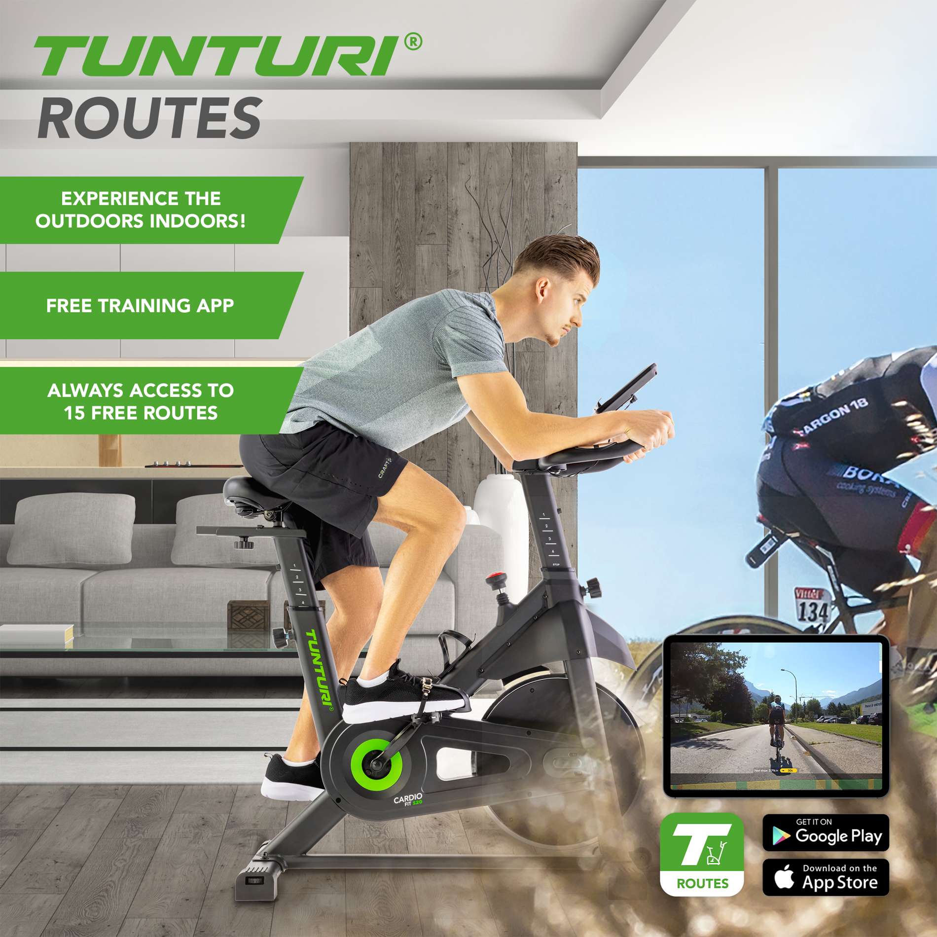 Велотренажер Tunturi Cardio Fit S20 Sprinter Bike