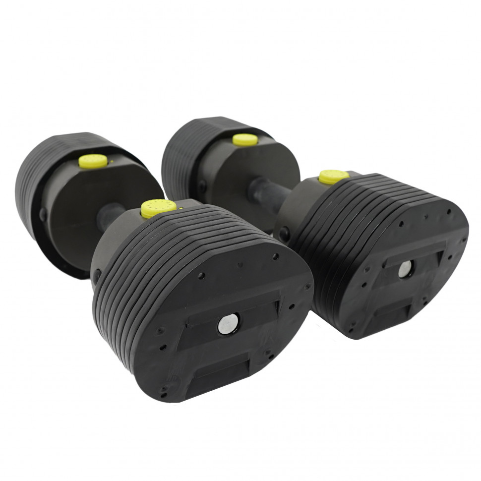 Гантели регулируемые First Degree Fitness MX Select MX30, вес 3.4-13.9 кг со стойкой