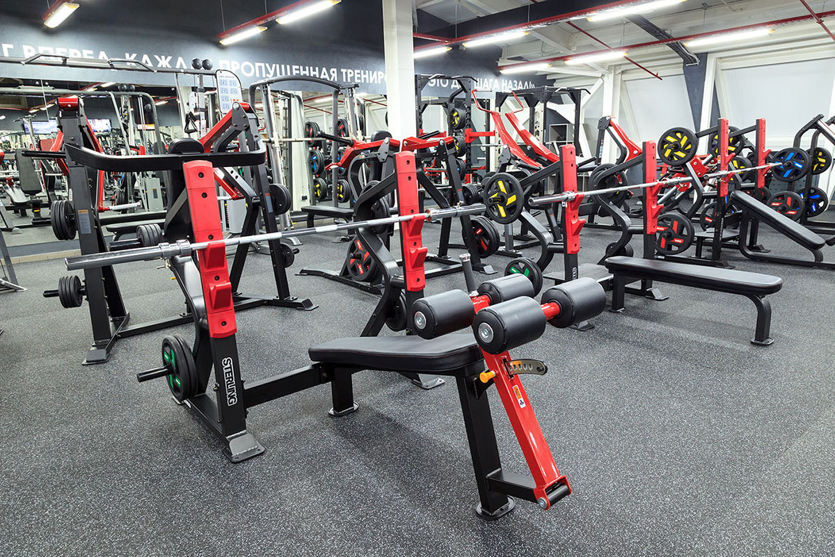 Олимпийская скамья с отрицательным наклоном для жима AeroFit Sterling SL7030