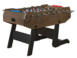 Игровой стол - футбол складной "Maccabi" (140x75x89, венге)