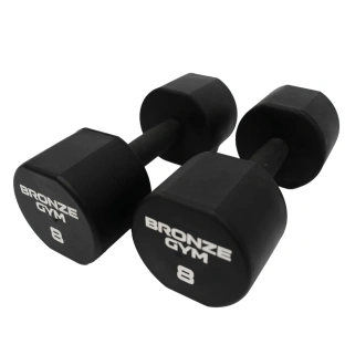 Набор термополиуретановых гантелей BRONZE GYM, 1-10 кг - 10 пар, шаг 1 кг