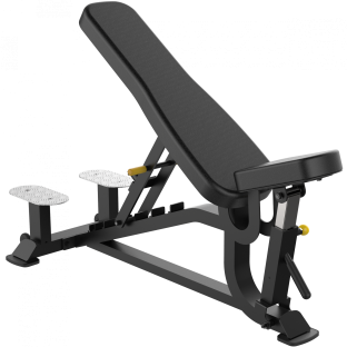 Усиленная многопозиционная скамья AeroFit Sterling SL7012 (с платформой для страхующего)