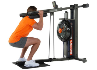 Тренажер для приседаний и жимов (сквот) First Degree Fitness FluidPowerPRESS Grey